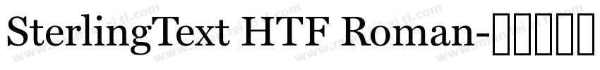 SterlingText HTF Roman字体转换